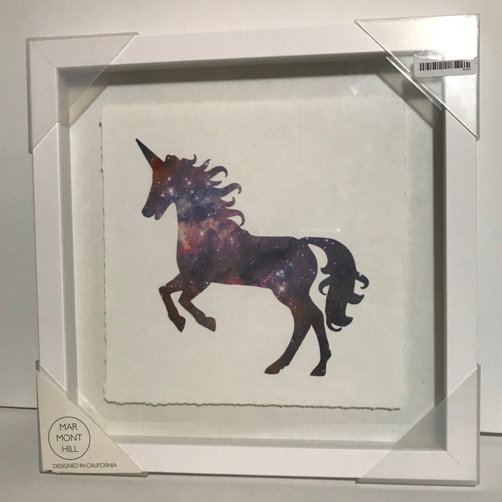 Space Unicorn 12x12 framed print MarmontHill